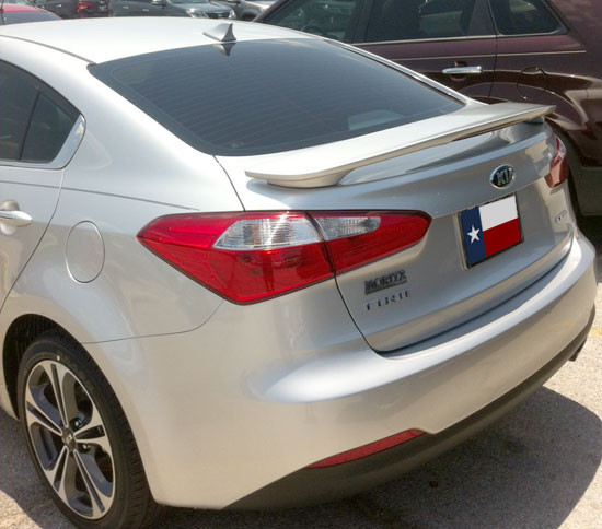 ABS-777p 2014 And Up KIA Forte Sedan Post Lighted Spoiler- Painted