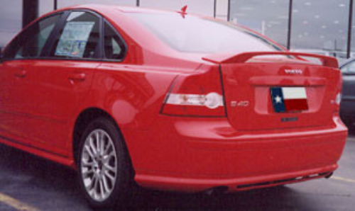 2004.5-2011 Volvo S40 Factory Post No Light Spoiler, Painted