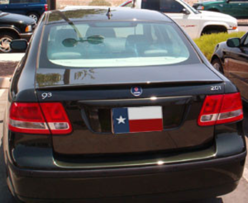 2003-2007 Saab 9.3 Vector Factory Lip No Light Spoiler, Painted
