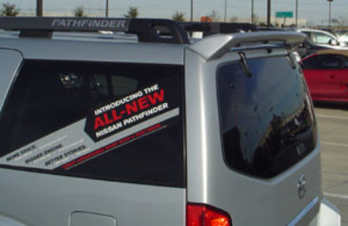 2005-2012 Nissan Pathfinder Roof No Light Spoiler- Painted