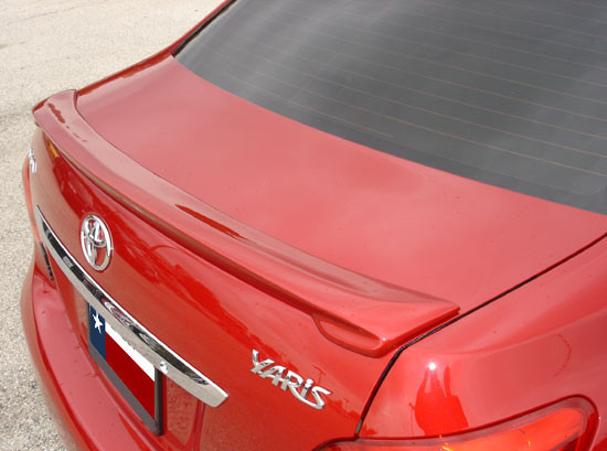FG-058p 2007-2011 Toyota Yaris 4DR Lip No Light Spoiler- Painted