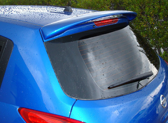 FG-069p 2006-2013 Nissan Versa Hatchback Post No Light Spoiler- Painted