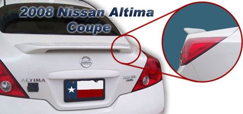FG-121p 2008 And Up Nissan Altima Coupe Post No Light Spoiler- Painted