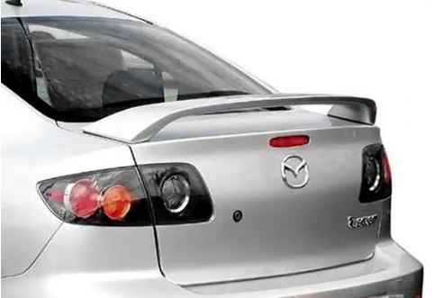 2004-2009 Mazda 3 Sedan Factory Post No Light Spoiler- Painted