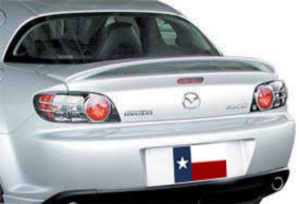 2004-2008 Mazda RX-8 Factory Post No Light Spoiler, Painted