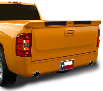 FG-197 p 2007-2013 GMC Sierra Pick-Up Not Stepside Tailgate No Light Spoiler, Painted
