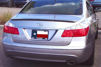 2009-2014 Hyundai Genesis Sedan Lip No Light Spoiler- Painted