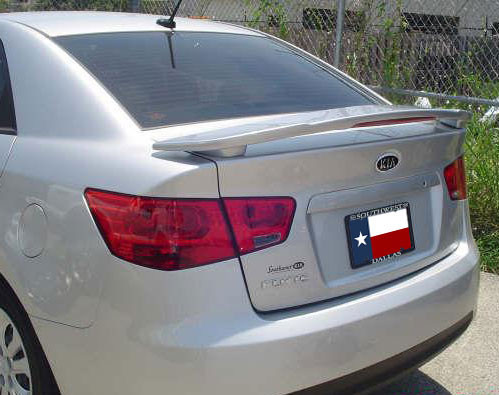 2010-2013 KIA Forte Sedan Post Lighted Spoiler- Painted