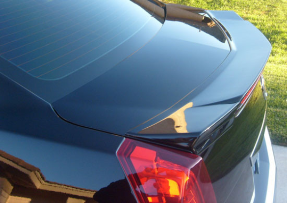 2008-2013 Cadillac CTS Sedan Flush No Light Spoiler, Painted