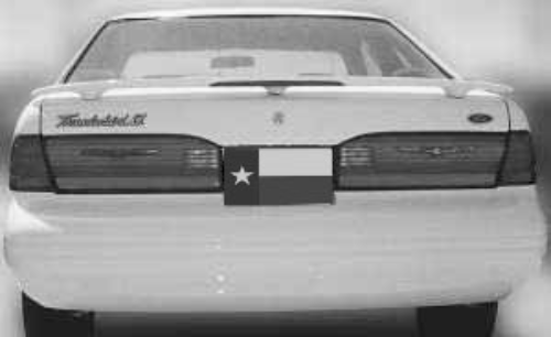FG-516p 1989-1997 Ford Thunderbird Factory Post Lighted Spoiler- Painted