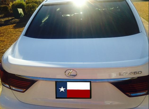 2013 And Up Lexus LS460 Lip No Light Spoiler, Painted