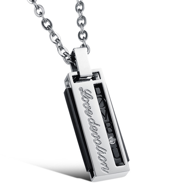 Picture of ES Jewel GX464B Stainless Steel Harmonica Necklace