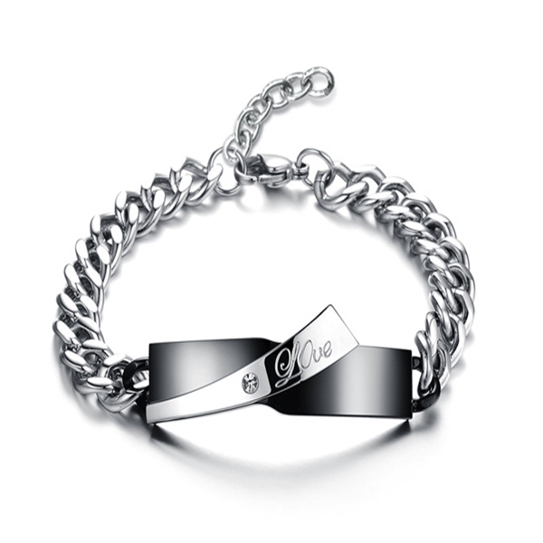 Picture of ES Jewel GS702A Stainless Steel Chain Linked Bangle