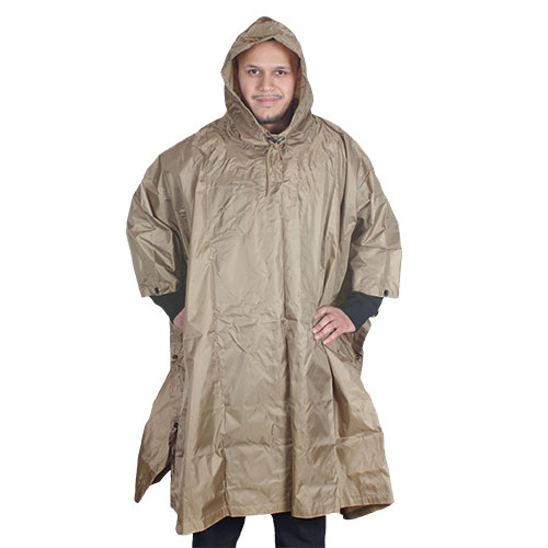 Coyote Poncho In Stuff Bag - 4938