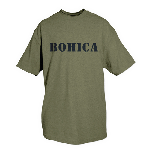 Bohica T-Shirt, Olive Drab - Large