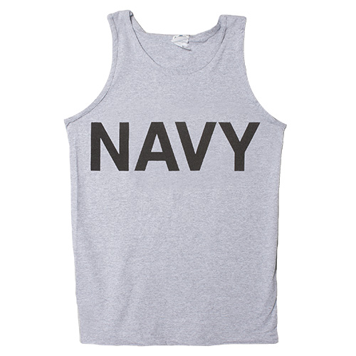 Military Branch Imprinted Tank Top - Grey - Extra Large