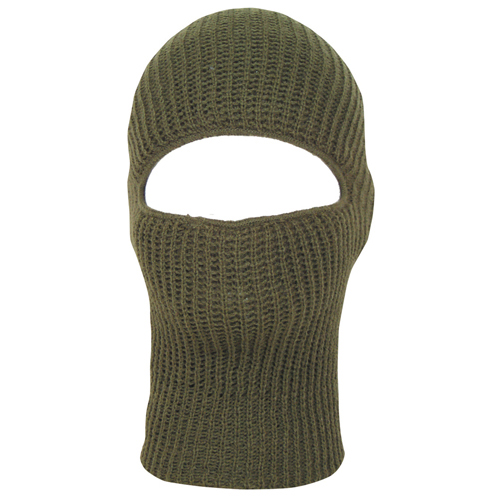 Acrylic 1 Hole Face Mask - Olive Drab
