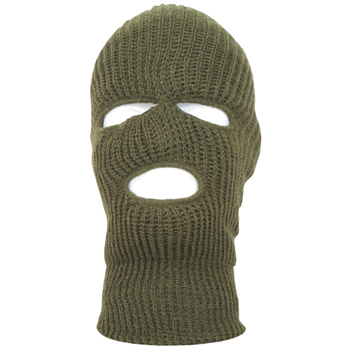 Acrylic 3 Hole Face Mask - Olive Drab