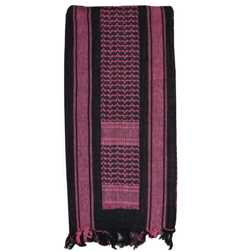 Tactical Shemagh - Black & Pink