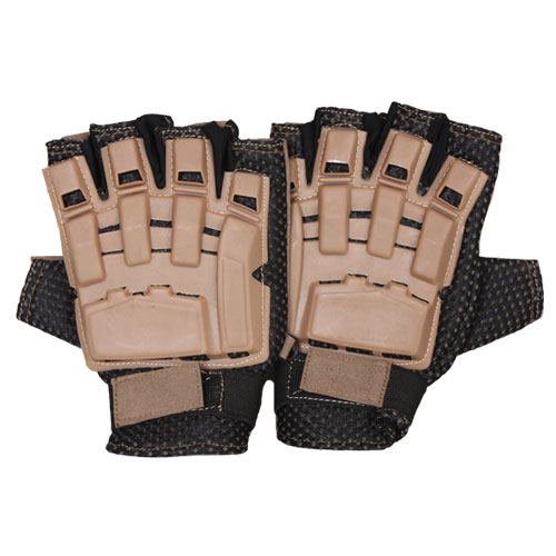Half Finger Tactical Engagement Gloves - Coyote - Extra Large
