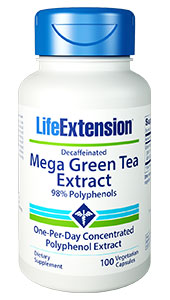 Picture of Life Extension 954 Decaffeinated Mega Green Tea Extract&#44; 100 Vegetarian Capsules