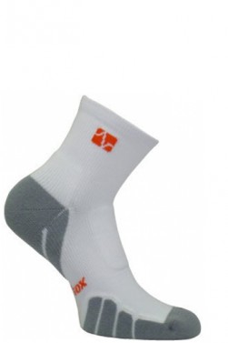 VT 0910T Tennis Classic Quarter Medium Weight Socks- White-Silver - Small