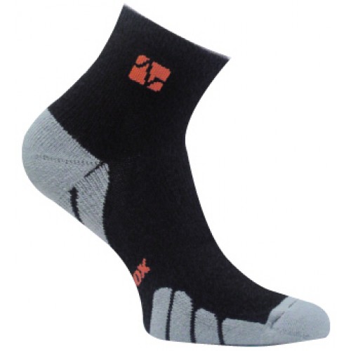 VT 0910T Tennis Classic Quarter Medium Weight Socks- Black-Silver - Medium