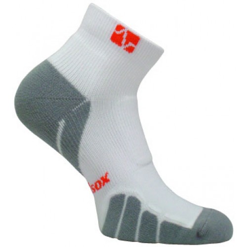 VT 1010T Tennis Color On Court Ped Drystat Compression Socks, White - Medium