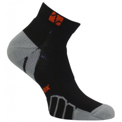VT 1010T Tennis Color On Court Ped Drystat Compression Socks- Black - Medium