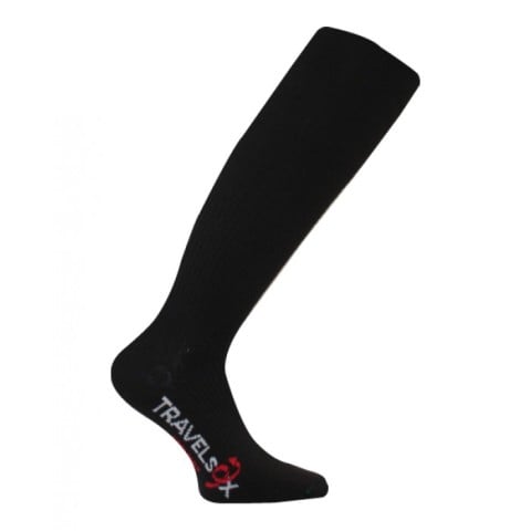 TS 1000 Patented Graduated Compression OTC Flight Travel Socks, Black - Extra Large