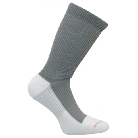 CS 0156-20 Leg Constriction Free Crew Compression Drystat Socks - Grey - Large