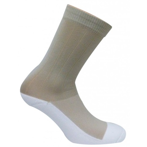 CSD 0356 Dress Classic Crew Compression Drystat Socks- Khaki - Small
