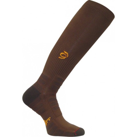 TWS 1000 Patented Graduated Compression Extra Cushion OTC Socks, Brown - Small