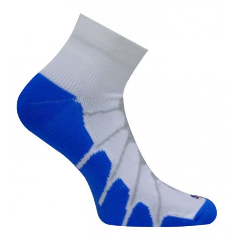 SS 4011 Sport Plantar Fasciitis Arch Support Ped Compression Socks- White-Royal - Large