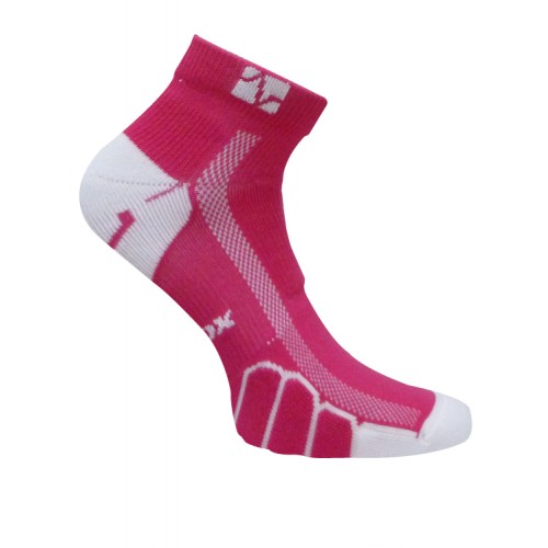 VT 0210 Ped Light Weight Running Socks, Fuchsia - Large