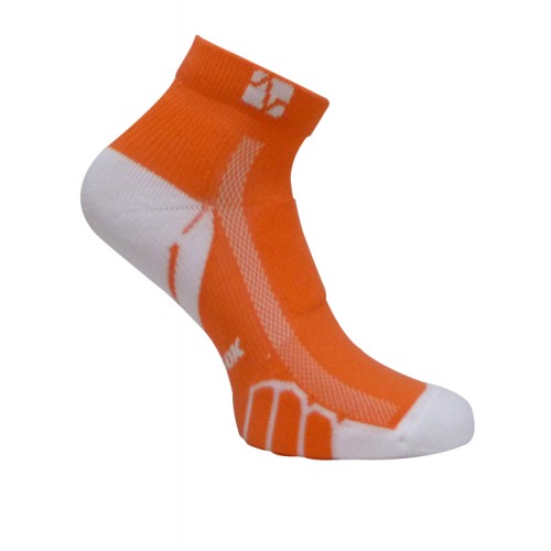 VT 0210 Ped Light Weight Running Socks, Orange - Small