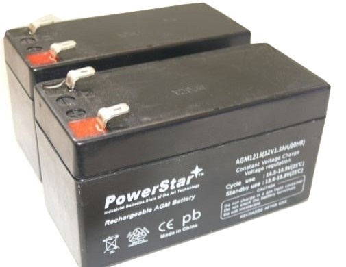 12V 1.3Ah Battery Replacement for CASIL CA1212- TEMPEST TR1.3-12 - 2 Pack