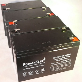 12V 7.5Ah Sla Battery 4 Pack