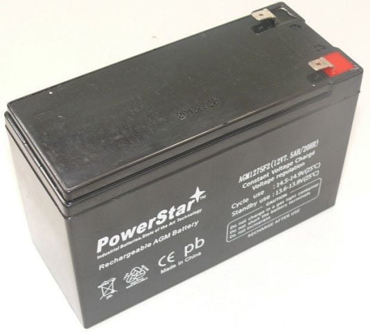 AGM1275F2-57 12V 7.5Ah Sealed Lead Acid For 385Ci Portable Fish Finder