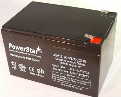 12V 12Ah F2 Peg Perego Gator Polaris Gaucho Hummer Battery -  PowerStar, PO46659