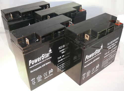 4 Pack Battery Rbc11 Ub12180 Sla 12V 18Ah T4 Terminal