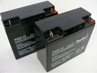 PS12-22-2Pack 12V 20AH Sealed Lead Acid SLA Battery- T3 Terminals- Pack - 2 -  PowerStar
