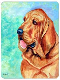 8 x 9.5 in. Bloodhound Mouse Pad, Hot Pad or Trivet