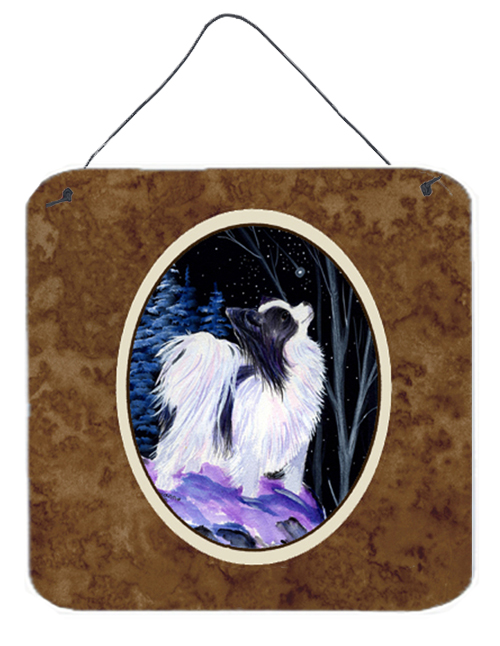 SS8383DS66 6 x 6 in. Starry Night Papillon Aluminium Metal Wall or Door Hanging Prints