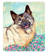 8 x 9.5 in. Norwegian Elkhound Mouse Pad, Hot Pad or Trivet