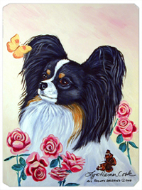 8 x 9.5 in. Papillon Mouse Pad, Hot Pad or Trivet