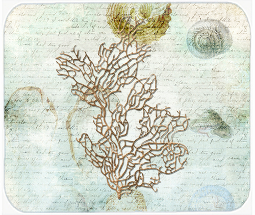 9.5 x 8 in. Coral Mouse Pad, Hot Pad or Trivet