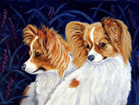 8 x 9.5 in. Papillon Mouse Pad, Hot Pad or Trivet
