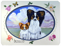 8 x 9.5 in. Papillon Mouse Pad, Hot Pad or Trivet