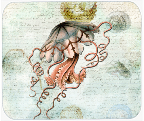9.5 x 8 in. Jellyfish Mouse Pad, Hot Pad or Trivet